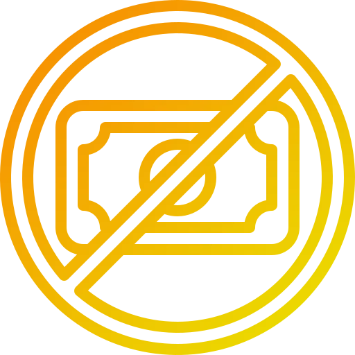 no extra commission icon